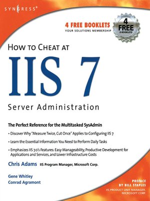 cover image of How to Cheat at IIS 7 Server Administration